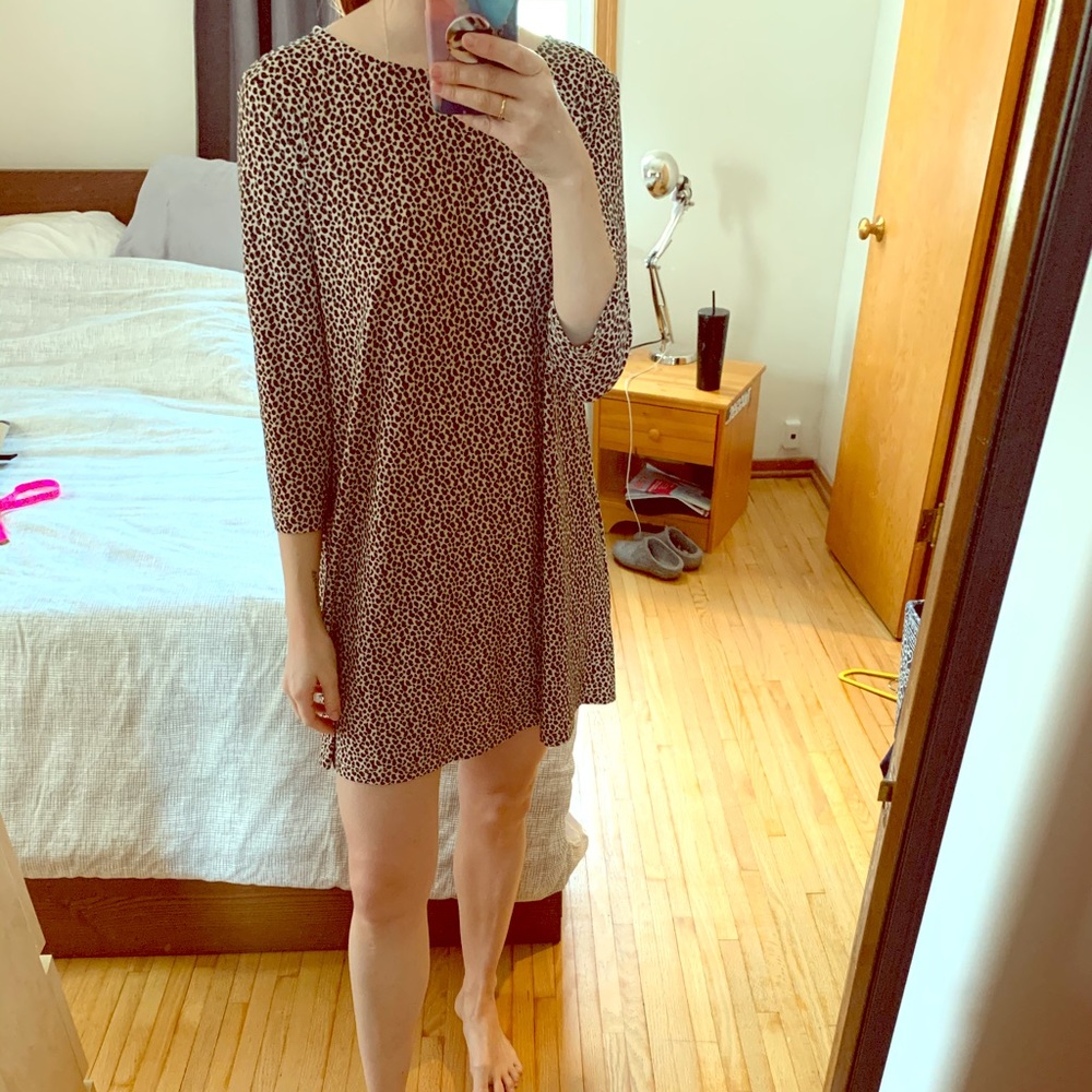 Leopard print dress.